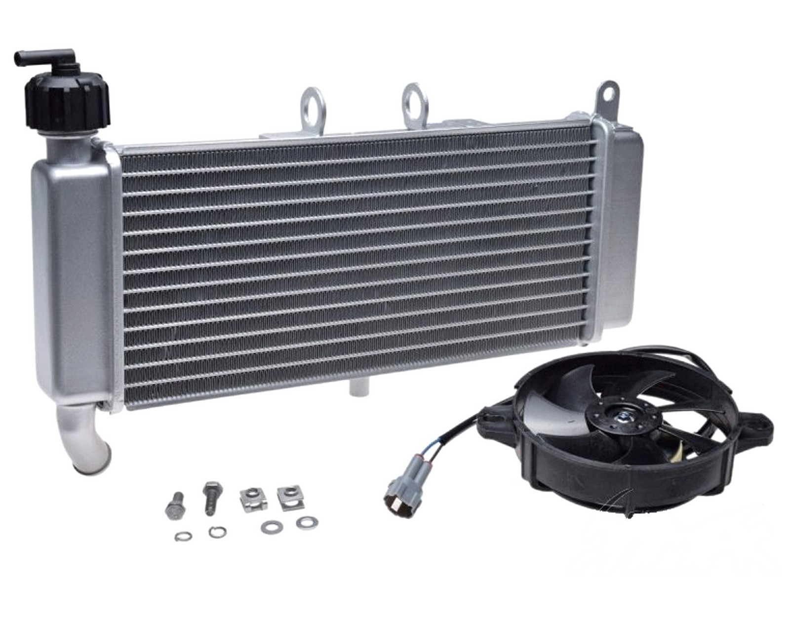 Refroidisseur de liquide pour Aprilia RS 50 et 125 de 2017 à 2020 en aluminium