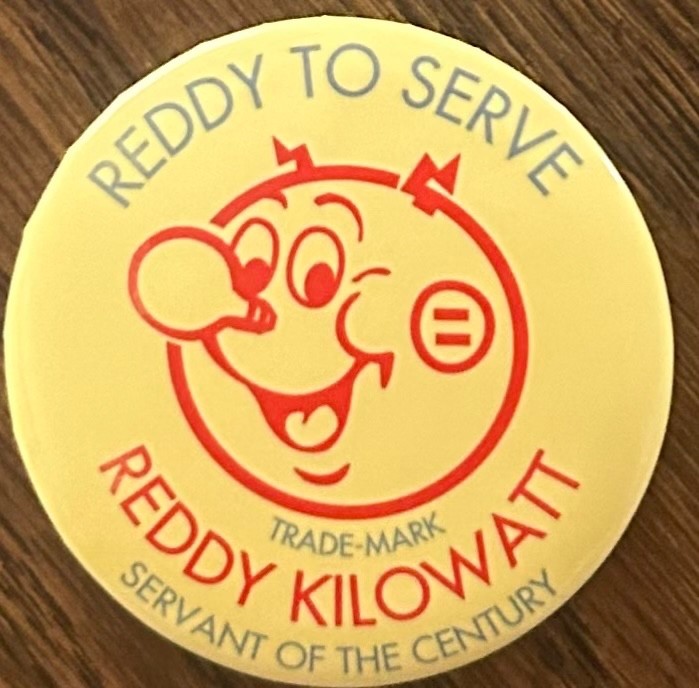 VINTAGE ADVERTISING POCKET MIRROR REDDY KILOWATT CELLULOID  376-L