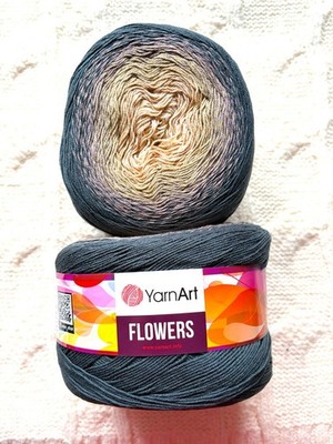 1 Torte x 250g YarnArt Blumen Garn Torte - Farbe 297: Baumwollmischung