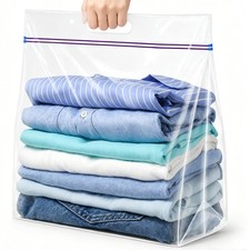 3 Gallon 3 Mil Zipper Lock Storage Bags with Handle and Bottom, 16"x18"x5.5" ...