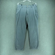 Banana Republic Emerson Straight Chino Pants Mens 35x32 Gray Blue