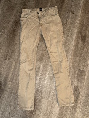 Boggi Milano Beige Claude Regular Fit Classic Men's Pants Size 31