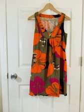 Boden Women’s Dress Size 12 Floral Empire Waist V Neck Sleeveless Sundress