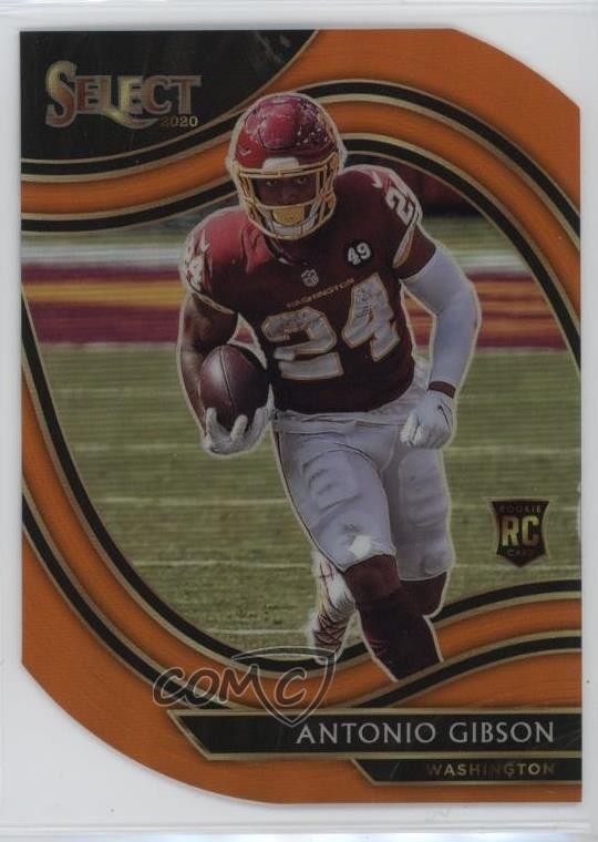 2020 Panini Select Field Level Orange Prizm Die-Cut Antonio Gibson #372 c2t