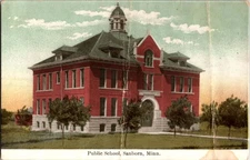 Sanborn Minnesota MN : SCHOOL SCENE d/24 BC4570