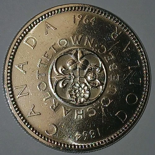 1964 🇨🇦 Canada $1 Silver Dollar Charlottetown  Quebec Coin .800 Silver