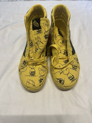 Vans X Peanuts SK8-Hi Charlie Brown Sneakers Yellow Black Size Mens 8 Womens 9.5 s-l400.jpg main image 2