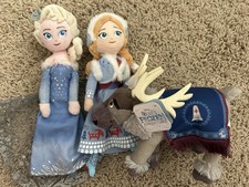 RARE 2017 Disney Olaf s Frozen Adventure 8 - 10 Plush Doll Set Elsa Anna Sven