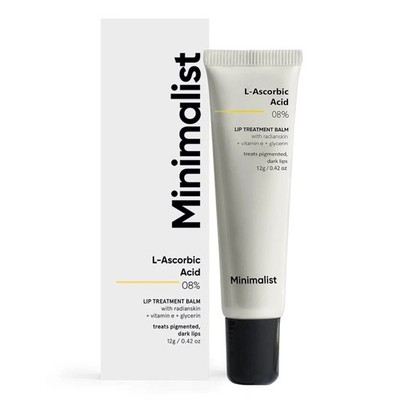 Minimalist 8% L Ascorbic Acid Lip Balm For Dark Lips 12g