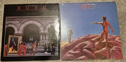 2 RUSH Vinyl LP Record Lot Moving Pictures Hemispheres  SRM-1-4013  SRM-1-3743