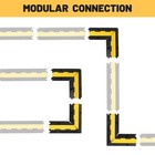 YesSources U-Turn Corner 1-Channel Cable Protector Ramp Heavy Duty Rubber Cord — photo 2