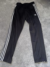 Adidas Originals Mens Adicolor Beckenbauer Classic Track Pants Black - Medium