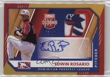 2021 Panini Elite Extra Edition Gold 5/10 Edwin Rosario #DPLMS-ER Auto 0i4k