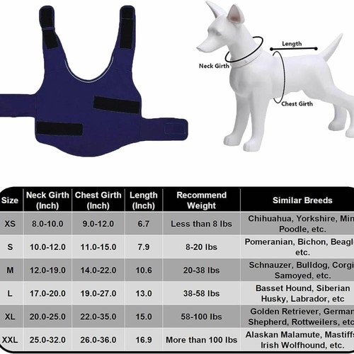 Skin-Friendly Dog Calming Vest ,Dog Anti-anxiety Jacket - Dog Shirt from Thunder - Picture 3 of 20