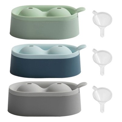 1.97inch 2 Large Sphere Mold Silicone Ice Cube Trays