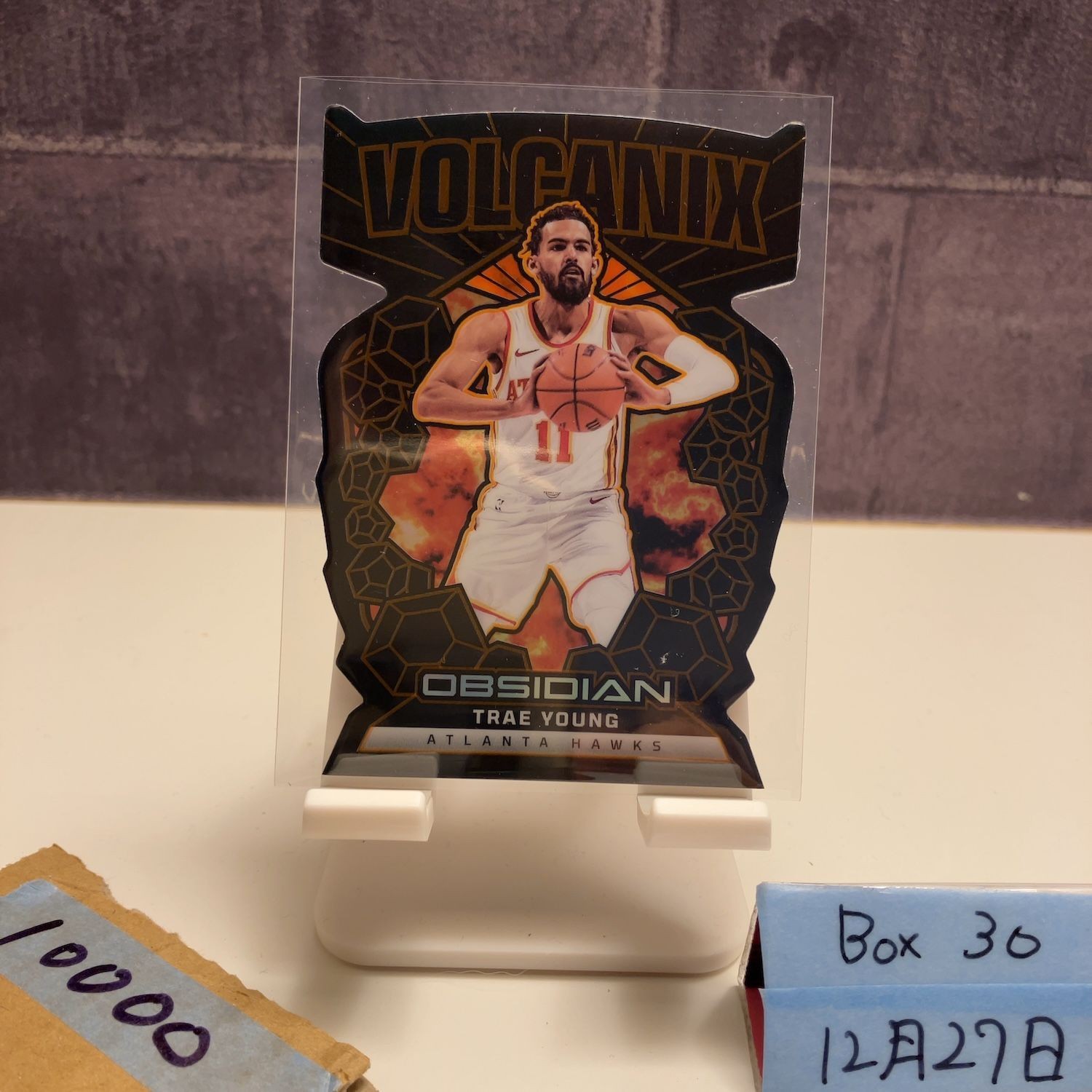 2024-25 Panini Obsidian Trae Young Atlanta Hawks Volcanix Card