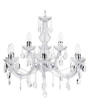 Litecraft Marie Therese Chandelier Dual Mounted Crystal Effect 9 Light - Clear  