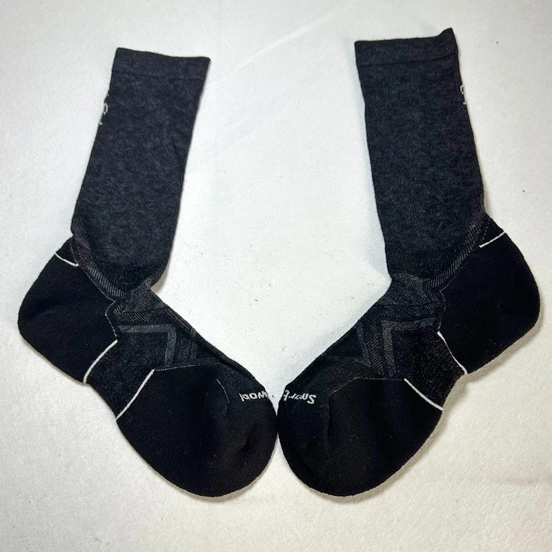 Paquete de 2 calcetines Smartwool para hombre para correr clima frío cojín dirigido talla L negros Foto 3 de 4