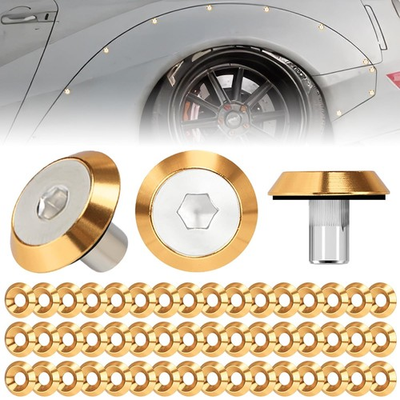 #ad 48 Piece M6 Aluminum Washer Hardware Kit for Widebody Fender Flare Install $75.25