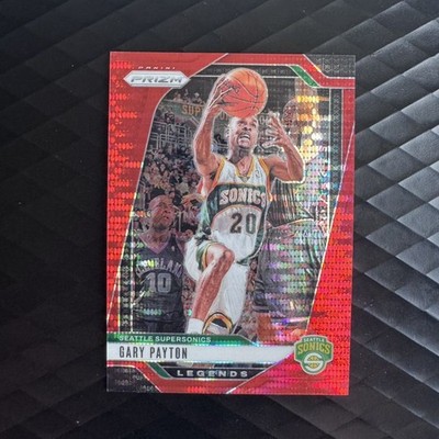 Jersey Match 2024 Prizm #286 Sonics Gary Payton Red Pulsar 20/75