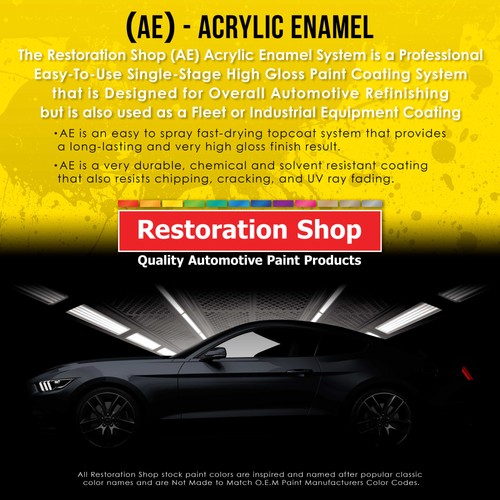 Restoration Shop Fire Red Pearl Acrylic Enamel Quart Kit, Auto Paint - Picture 3 of 5