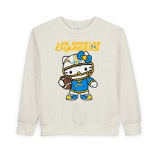Toddler Sweatshirt Hello Kitty Los Angeles Chargers Cozy Sweater Retro Vintage