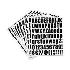 Alphabet Stickers - 10 Sheets Mailbox Numbers, 810 Pcs 1 Inch Vinyl Letters, ...