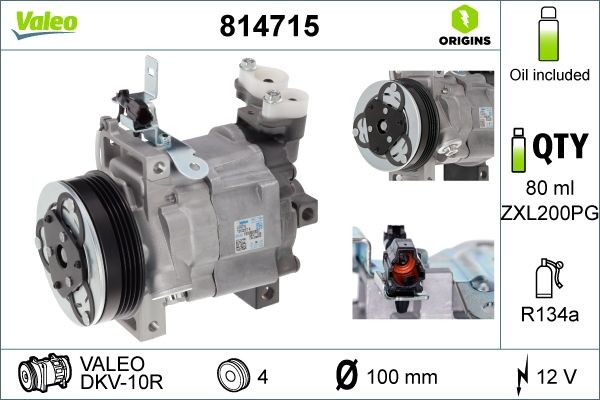 Kompressor Klimaanlage Valeo 814715 FÜR Subaru Klimakompressor Klima Kompressor-image