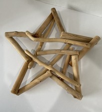 Crafted Driftwood Star Ornament or Wall Hanging Rustic Coastal 11.5