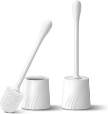 Toilet Brush Set 2 Pack Bathroom Cleaning Supplies Toilet Bowl Brush Holders