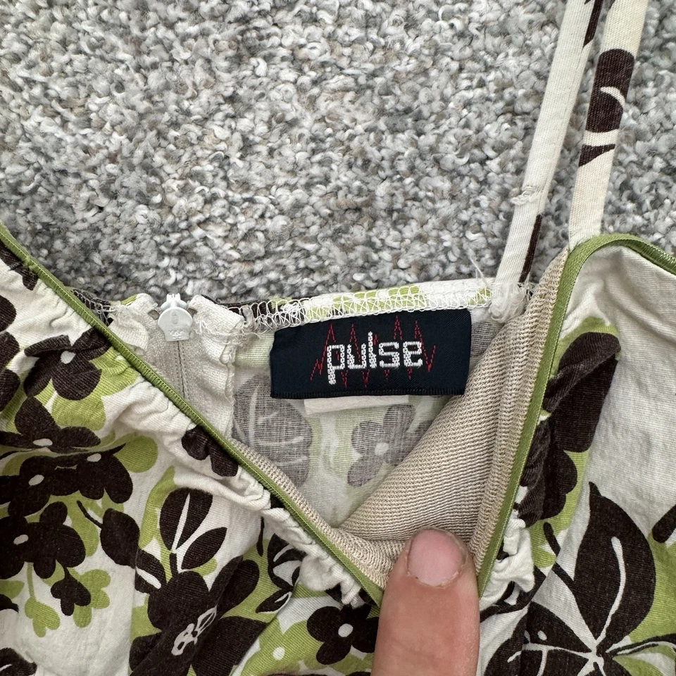 Vintage Y2K Babydoll Solero L Floral Coqueta Fairycore Mini Festival Romántico Foto 4 de 4