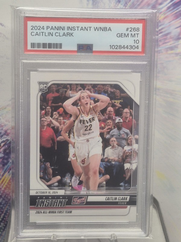 PSA 10 Caitlin Clark 2024 Panini Instant WNBA #268 RC - All-WNBA First Team