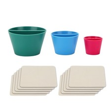 3 Größen Tonrandkegelwerkzeuge zum Modellieren mit 10 Gamswischtüchern F6R53020