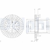 2X Delphi Bremsscheibe BG2636 FüR Vectra Cc Tigra J89 T92 Corsa Opel Astra S93