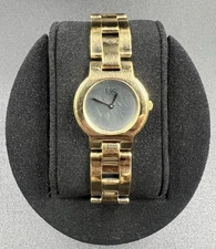 Vintage ESQ Swiss 25MM Ladies Gold Tone Stainless Steel Dress Watch 100678