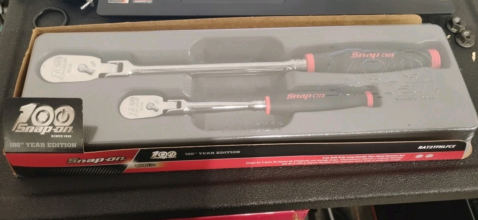 Snap-On Tools 100th Anniversary 2 Piece Ratchet Set 3/8 1/14 RAT2TFHLFCE