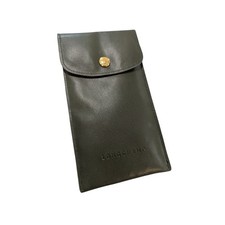 Longchamp Green Leather Glasses Pouch