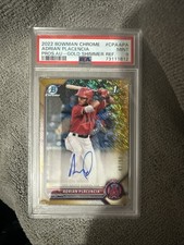 2022 Bowman Chrome Adrian Placencia 1st Bowman Auto Gold Shimmer /50 PSA 9