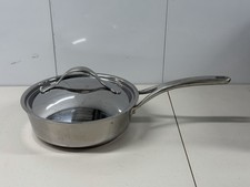 ANOLON Nouvelle Copper 3QT Skillet With Lid Stainless Steel - 5-ply copper core