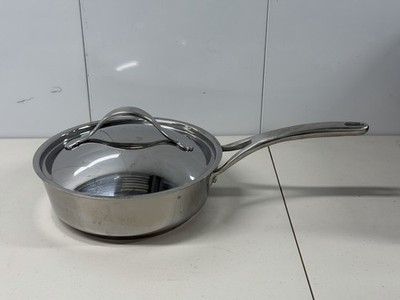 ANOLON Nouvelle Copper 3QT Skillet With Lid Stainless Steel - 5-ply copper core