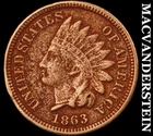 1863 Indian Head Cent - Scarce  Very Fine  Semi-key  Better Date  #J8432