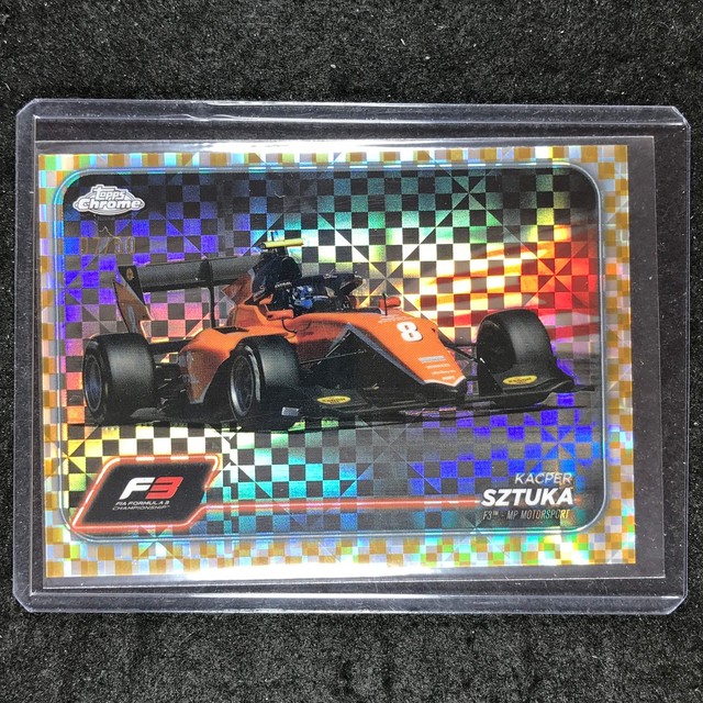 2024 Topps Chrome Formula 1 KACPER SZTUKA Gold Checker Flag 7/50 #122
