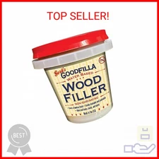 Goodfilla White Oak, 8 oz, Wood and Grain Filler, Stainable, Tintable, Sandable,