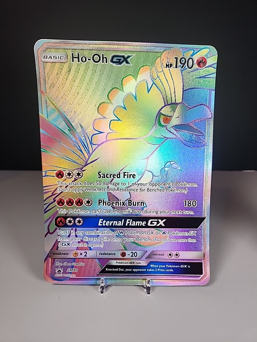Ho-Oh GX - (SM Black Star Promo) SM80 Jumbo Cards Holo for
