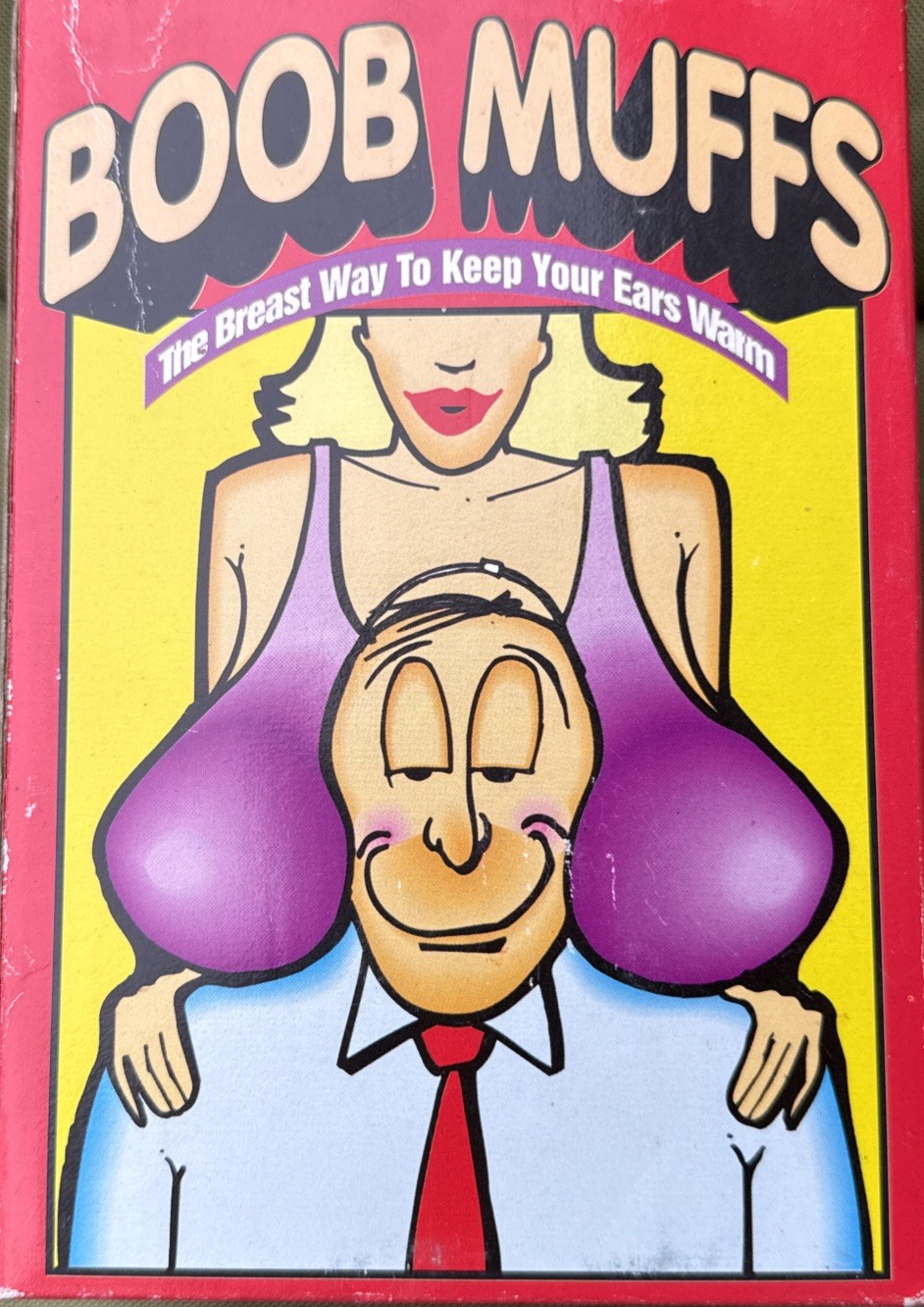 Vintage 1994 Boob Muff Funny Gag Gift Novelty Present