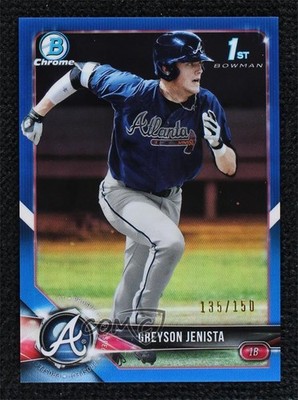 2018 Bowman Draft Chrome Blue Refractor 135/150 Greyson Jenista #BDC-31 9su