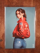 Claire Redfield Resident Evil artwork custom by Massive trading card limited 50