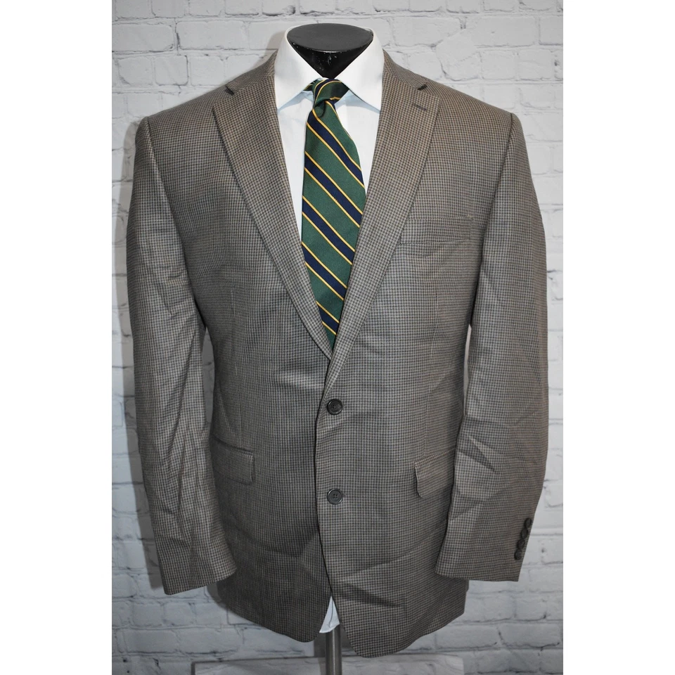 Blazer Abrigo Deportivo Lauren Ralph Lauren Para Hombre 44 Reg Seda Mezcla Lana Pata de Gallo Foto 3 de 4