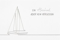 Trauer Beileid Kondolenz Karte Mit Umschlag, Unverpackt, Ein Abschied Aber Kein