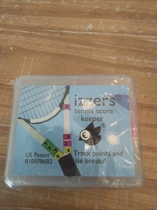 New Sealed Izzers Tennis Scorekeeper Score Keeper
